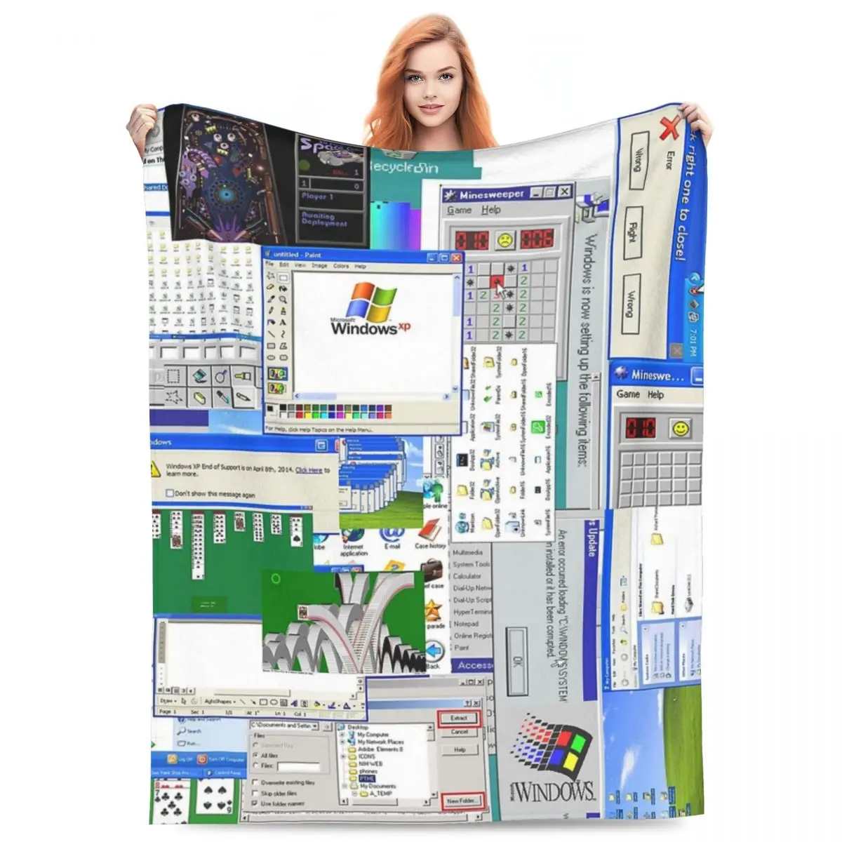 

Одеяла для коллажа Windows XP, флисовое одеяло для дивана, дышащие одеяла для дивана, постельные принадлежности, офисные пледы, покрывало, одеяло