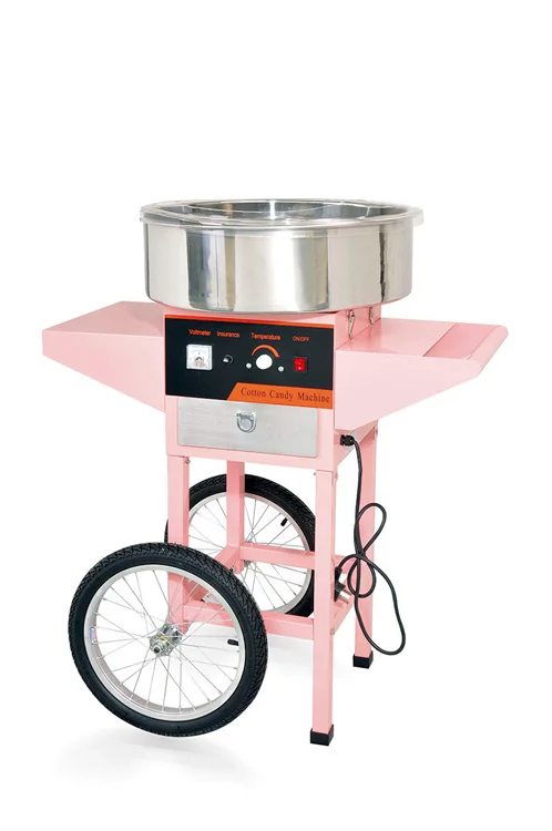 High-quality   marshmallow floss machine, commercial marshmallow making machine with trolley