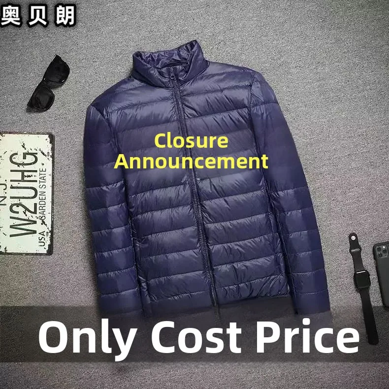 جايت قطني خفيف الوزن للرجال، ملابس عمل مملوءة، معطف شتوي للأب، مقاس كبير، مقاس نحيف، طويل، ربيعي