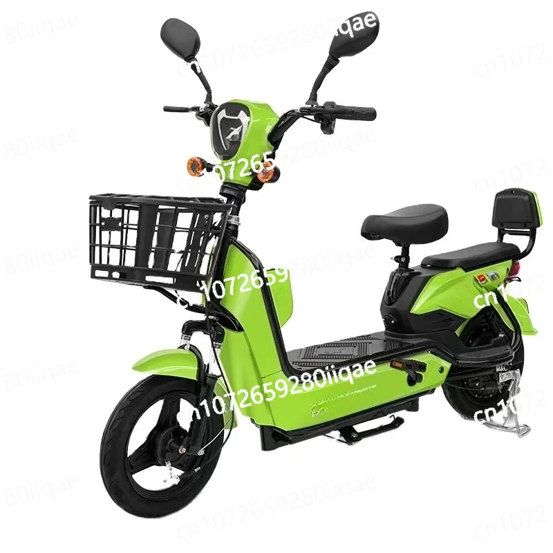 City Cylinder Electric Leisure Bicycle with Carbon Steel Frame & 48v 350W Motor Power Drum Brake Sturdy & Convenient 60km Range
