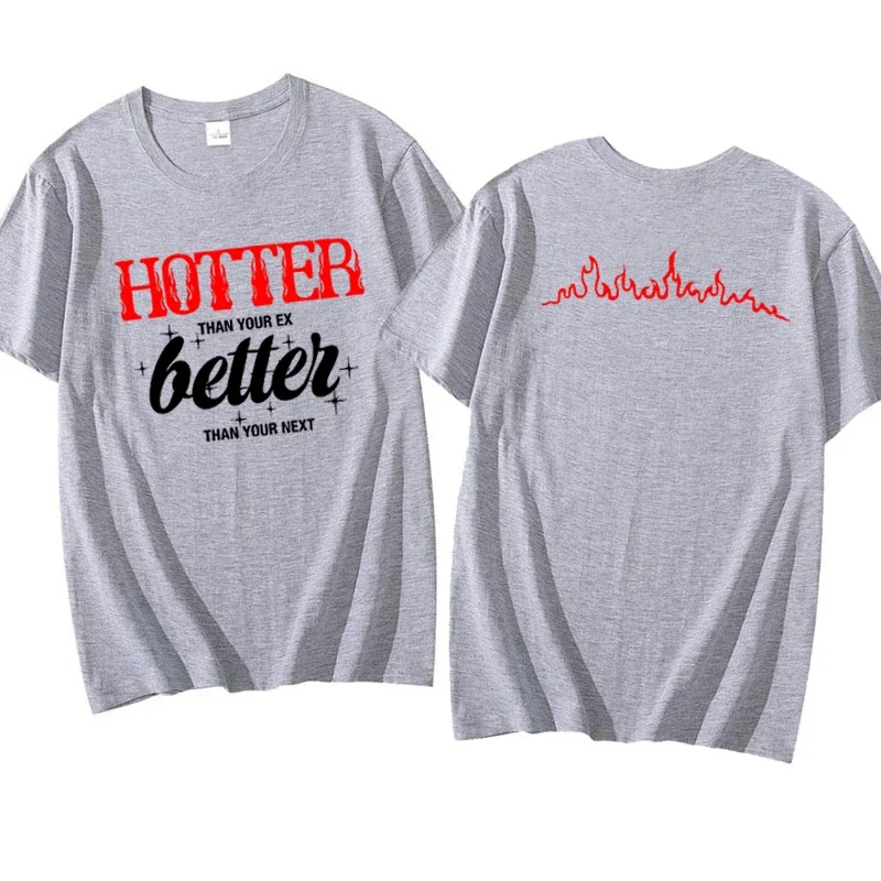 Camiseta más caliente que tu ex, camiseta Kpop de manga corta para chica, camisetas Y2K Gaphic para mujer, ropa coreana, ropa de calle para mujer