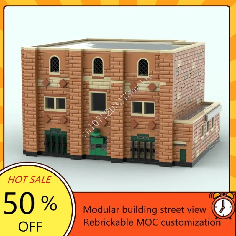 2200PCS Paddy's Pub It's Always Sunny in Philadelphia Modular MOC Creative street view Model Custom Puzzle DIY Model Toys Gifts
