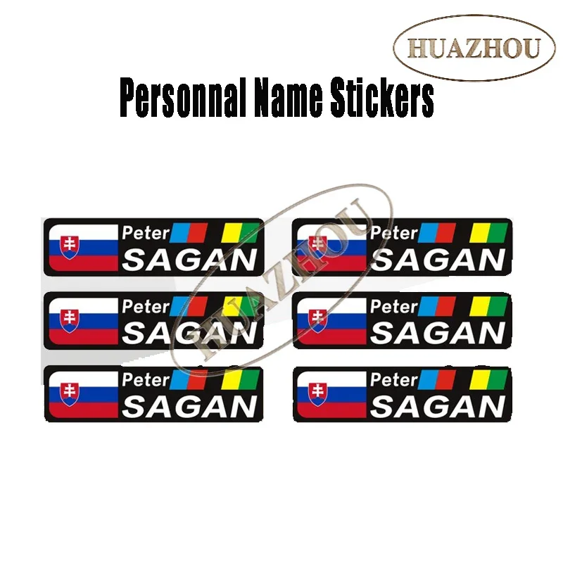 Custom Personality Name Flag Helmet Decoration Decals Vinyl Antifade MTB Road Bike Racing Cycling Frame Stickers