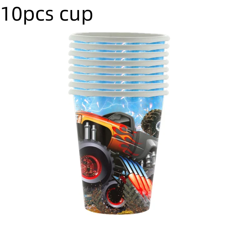 Cartoon Racing Monster Truck Spiel Party Einweg Tischdecke 108*180cm Geburtstag Tischdecke Baby party Party Camping Matte Dekor – Detail 4