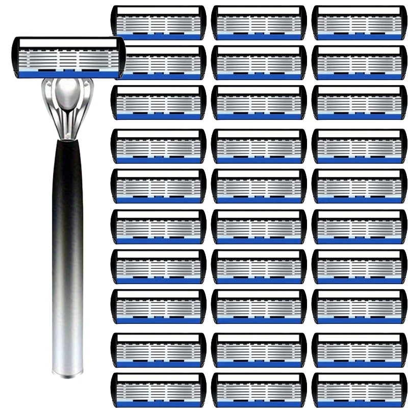 

Razor Classic 6 Edge Safety Razor for Mens Shaving&Womens Hair Removal 6 layer Shaving Blades Manual Shaver safety razor