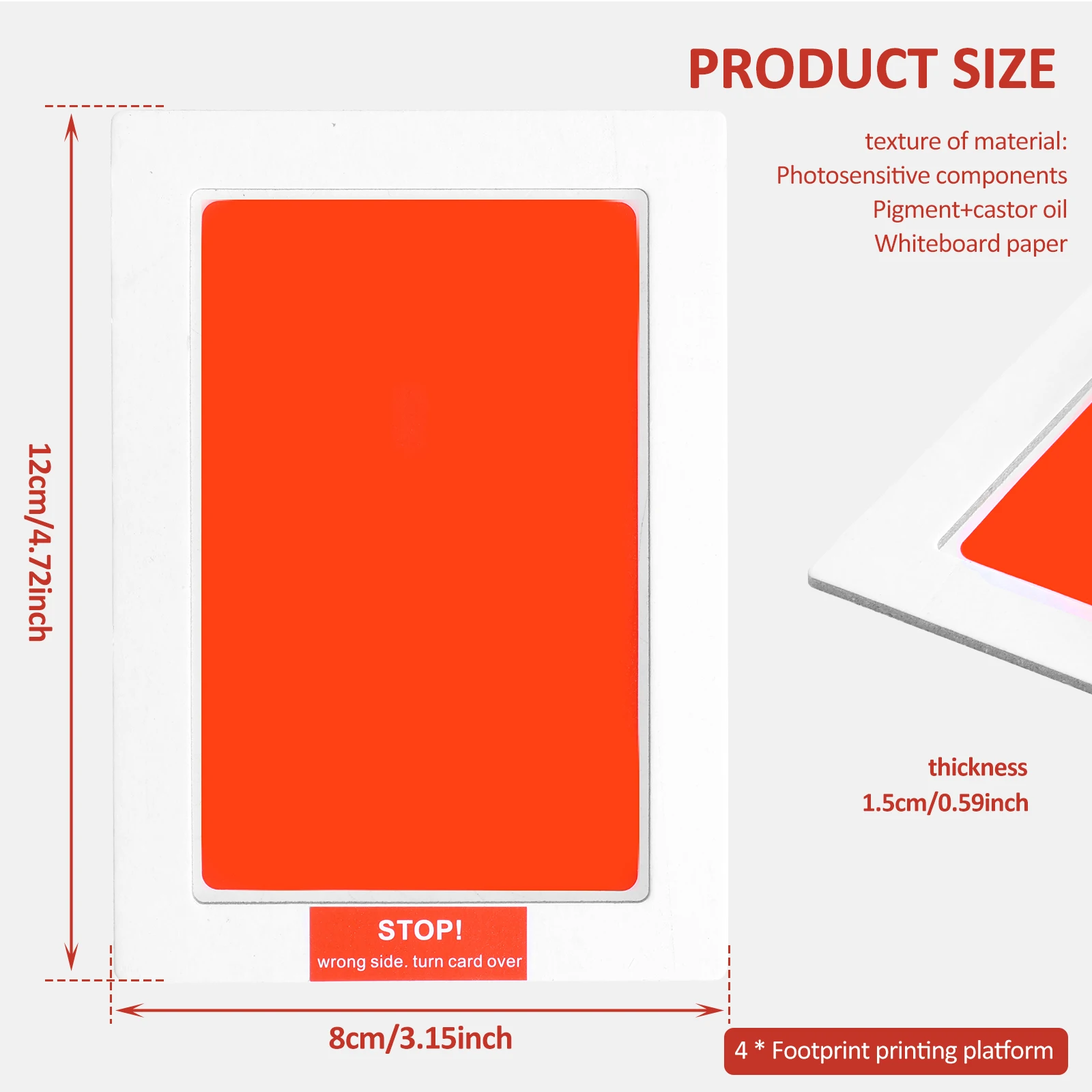 4 шт., набор для рисования лап и ног, без чернил