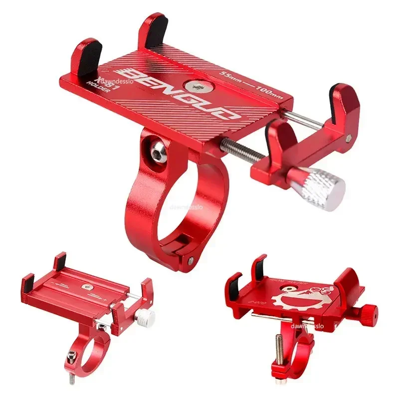 Bicycle Scooter Aluminum Alloy Mobile Phone Holder Mountain Bike Bracket Cell Phone Stand Cycling Ac