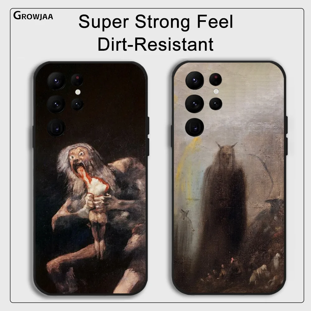 Spain Francisco Goya Art Phone Case For Samsung Galaxy S24 Ultra S22 S23 Ultra S21 S20 5G Protective Silicone TPU Funda