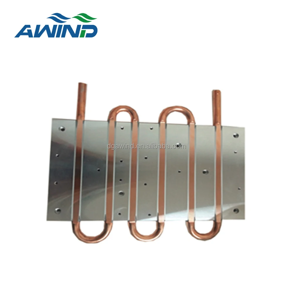 Custom big liquid nitrogen cold plate aluminum ev battery cooler copper heat sink water cooling cooled heatsink heat exchanger