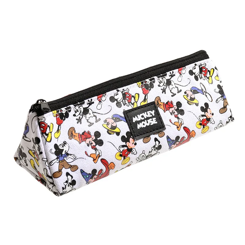 Disney Cartoon Cute Mickey Donald Duck Pencil Bag Childrens Student Stationery Personalized Simple Zipper Storage Bag Pencil Bag