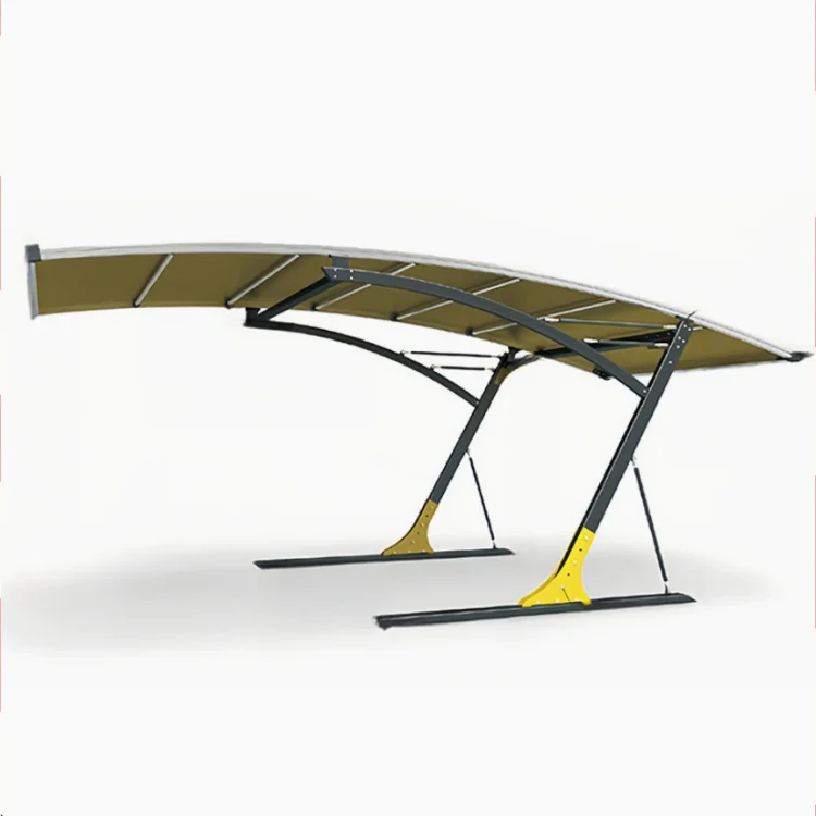 UV Protected Galvanized Steel PVDF Waterproof Arch Roof Simple Modern Car Parking Tent Premium Garages Canopies Outdoor Shed
