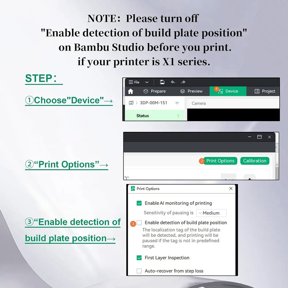 Für P1P P1S P2S A1 X1C X1 Glatte PEI-Platte für Bambu Lab Bauplatte Doppelseitige Heizplatte für Bambu Lab A1 Bambulab P1P – Detail 5
