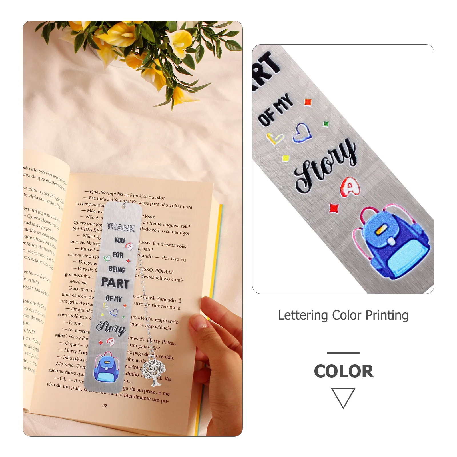 2 個のステンレス鋼のブックマーククリエイティブ装飾金属ブックマークページマーカー教師のための教室感謝祭の日のギフト