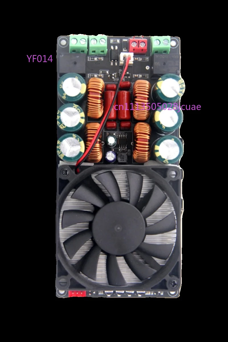 HIFI single voltage stereo high power class D digital power amplifier board 2x600W ultra TPA3255 relay protection