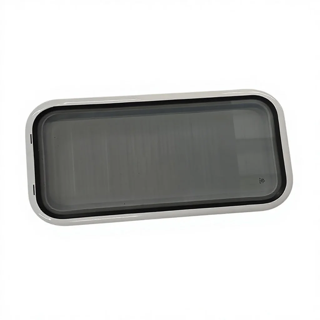 300 * 500Mm White Aluminum Frame Tempered Glass Fixed Window Suitable for RV Caravan Camping Trailer