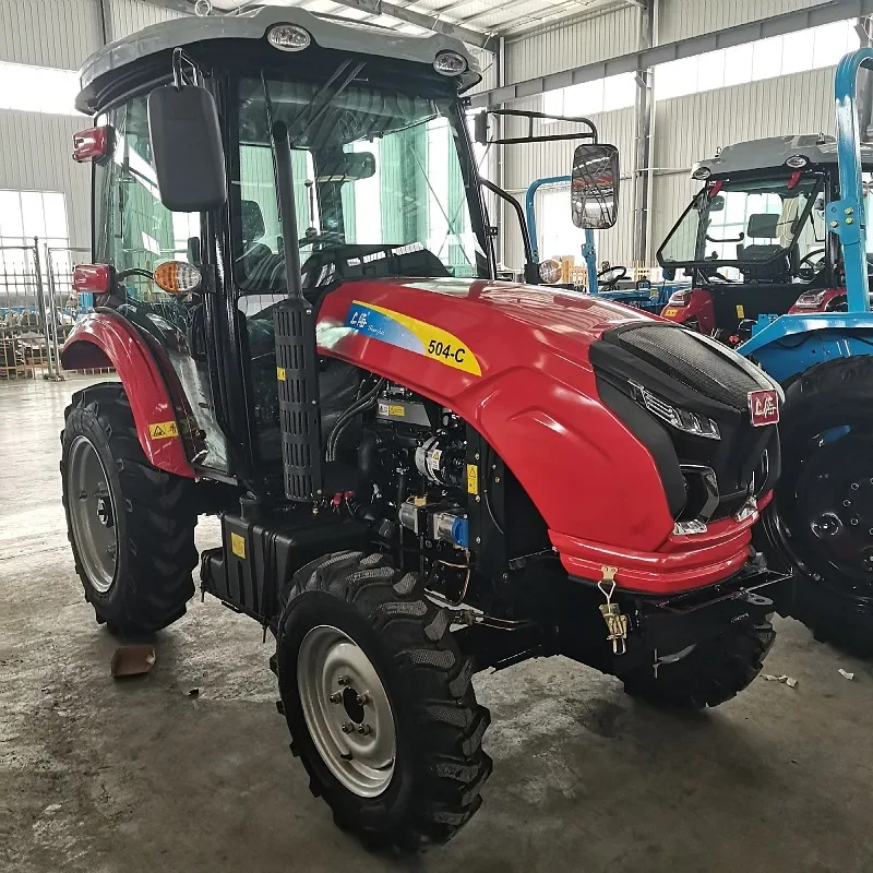 Shanghai Brand Multifunction 504 Farm Tractor Four-Wheel Drive 50 Horsepower for Agriculture 4x4