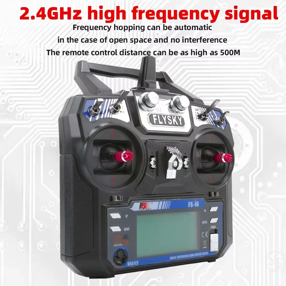 Flysky FS I6 6 Channel Model Airplane 2.4G Remote Control Vehicle FS I6 Phoenix G7 Chinese English FPV Time Crossing Receiver