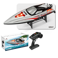 HXJRC HJ816 RTR 55km/h 2.4G Brushless RC Boat High-Speed LED Light Speedboat Waterproof Electric Racing Vehicles Models Toy
