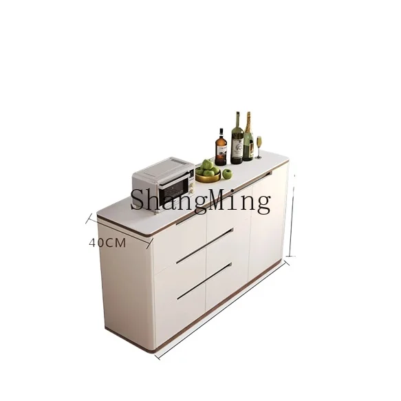 

ZJH Solid wood rock slab, dining side cabinet against the wall, cabinet, multi-functional household , cupboard, tea cabinet