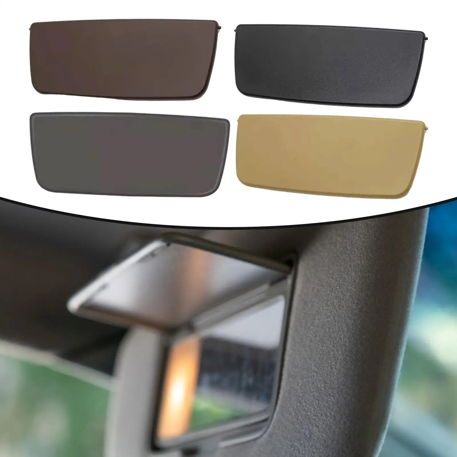 Sun Visor Mirror Cover 982857551 Replacement Auto Accessories for Porsche Traga GT3 991 2014-2021 Traga GT3 992 2021-2025 4