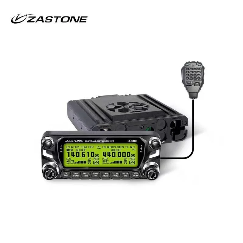 2023 Zastone D9000 50W Car Walkie Talkie 50km Dual Band Air Band CB Radio 136-174MHz 400-520MHz FCC CE