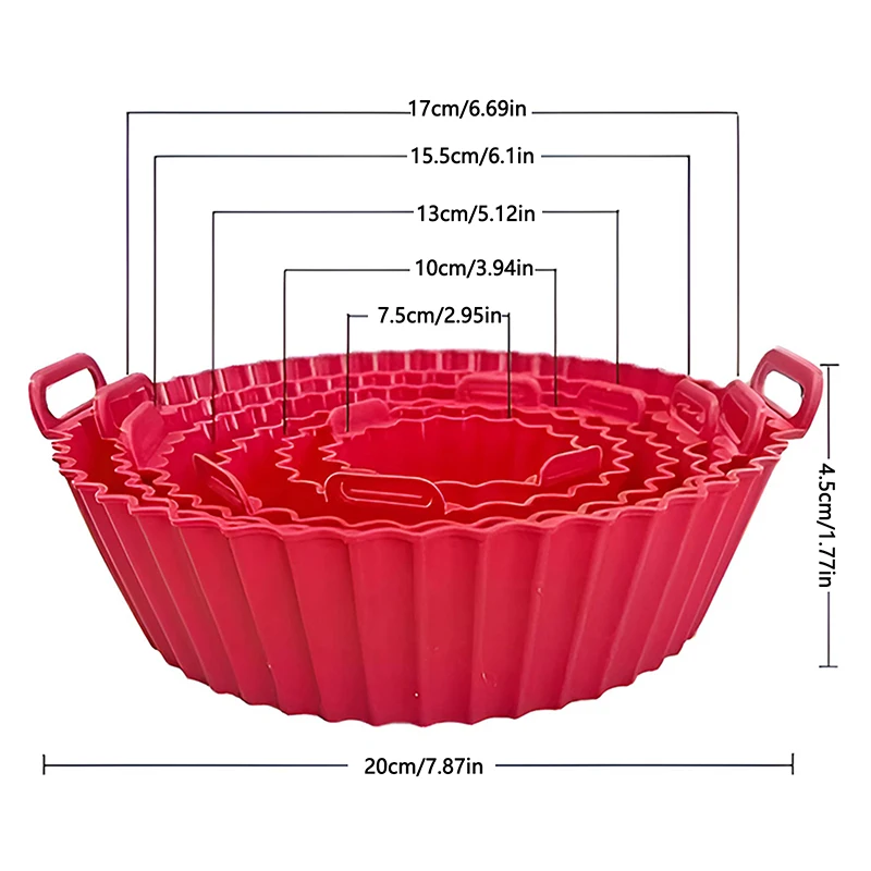 Reusable Silicone Air Fryer Basket 6
