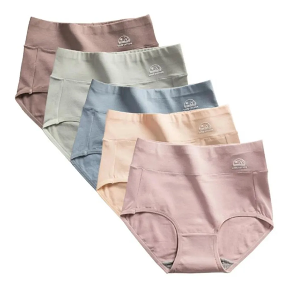 Women's Cotton High Waisted Underwear - Tummy Control & Butt Lift, Graphene Antibacterial, Breathable Comfort, No Ride Up