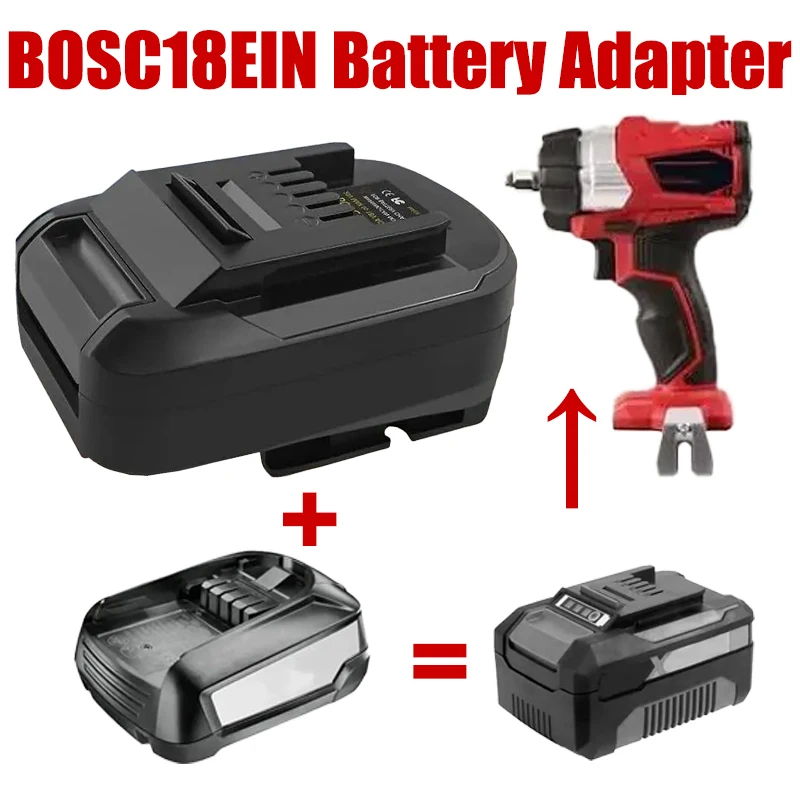 

Адаптер для литиевой батареи Bosch 18 В серии PBA BOSC18EIN, конвертируемый в литий-ионный аккумулятор Ein 18 В для электроинструментов Ein 18 В