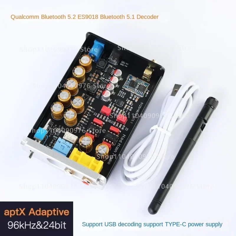 Bluetooth 5.2 Audio Bluetooth ES9018 Non-5.1 Lossless Decoding Board APTX HD Wireless Audio Receiver LD view 2