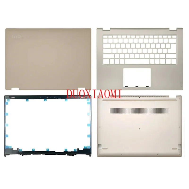 Imagem -01 - Laptop Lcd Tampa Traseira para Lenovo Yoga 52014 520-14ikk Flex 5-14 Moldura Palmrest Caixa Inferior Tampa da Concha Ouro Novo laptop lcd tampa traseira para lenovo yoga 52014 520 14ikk flex 5 14 moldura palmrest caixa inferior tampa da concha ouro novo 01