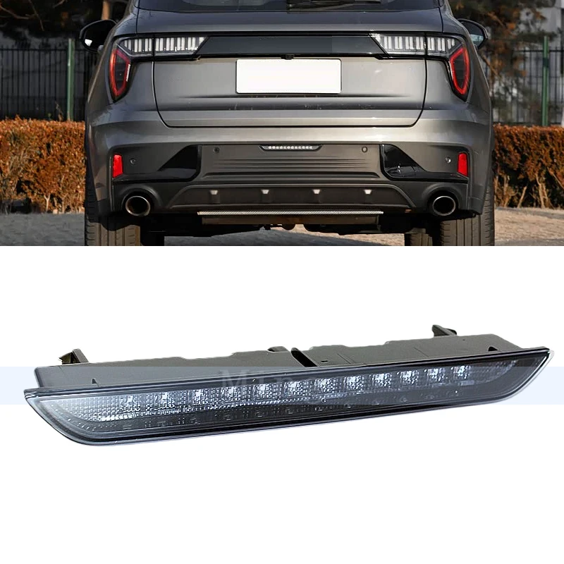 Rear Bumper Fog Light Reflector Stop Light For Geely Lynk&Co 01 02 03 06 Rear Fog Light Foglamp Brake Lamp Warning Lamp