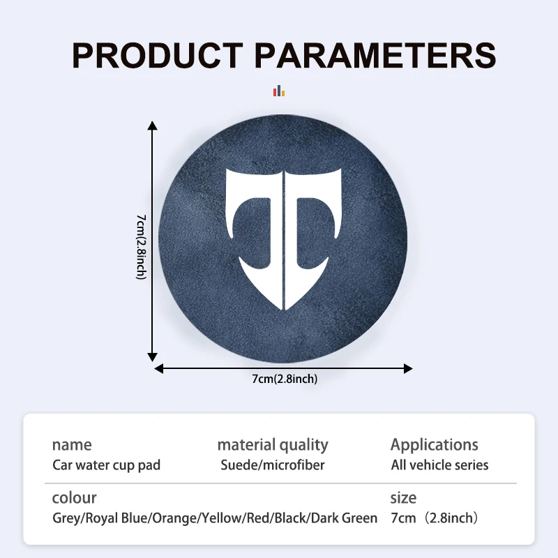 سيارة كأس الماء حامل المضادة للانزلاق وسادة شارة الملحقات الداخلية لشركة هيونداي توسكاني كوبيه تيبورون 2004 2005 2006 2007 2008 2009 #6