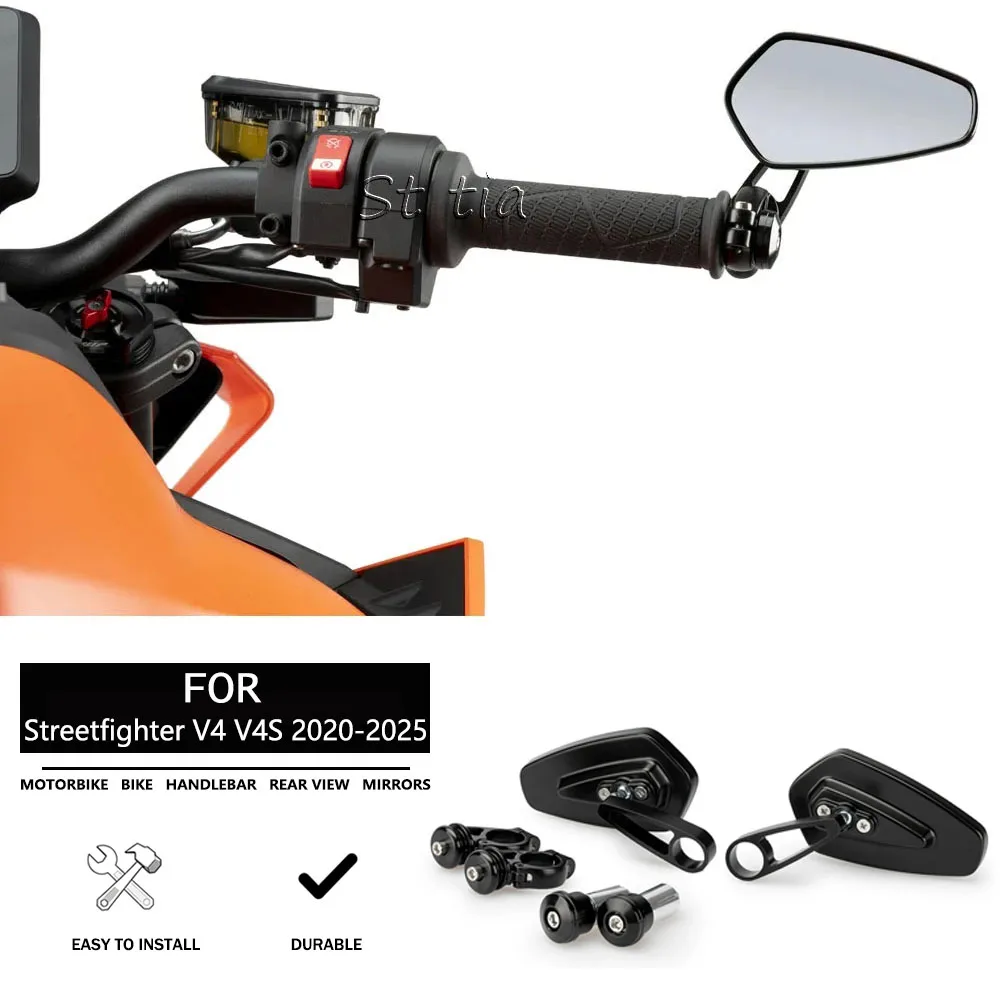 For Ducati Streetfighter V4 S SP SP2 LAMBORGHINI 2020 2021-2025 Motorcycle Accessories Side Rear View Mirror New Rearview Mirror
