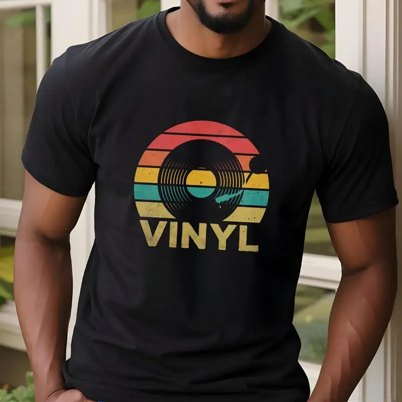 Retro Vinyl Record T Shirt Vintage Music Lover Records Collector