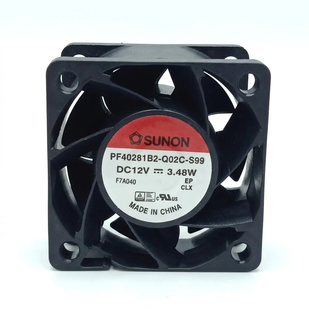 

For SUNON PF40281B2-Q02C-S99 4028 DC12V 3.48W 4-Wire Silent Cooling Fan