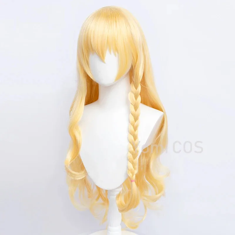 

2025 12 TouHou Project Kirisame Marisa Golden Role Play Halloween Carnival Cosplay Props Hair Wig 85cm