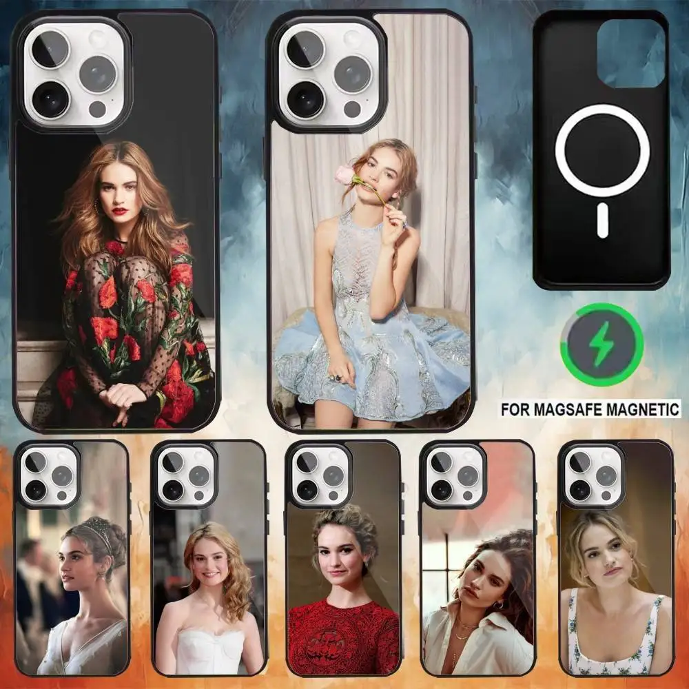 

Lily Actor James Phone Case For iPhone 17 16 15 14 13 12 Pro Max Plus for Magsafe Mirror Wireless Magnetic Cover