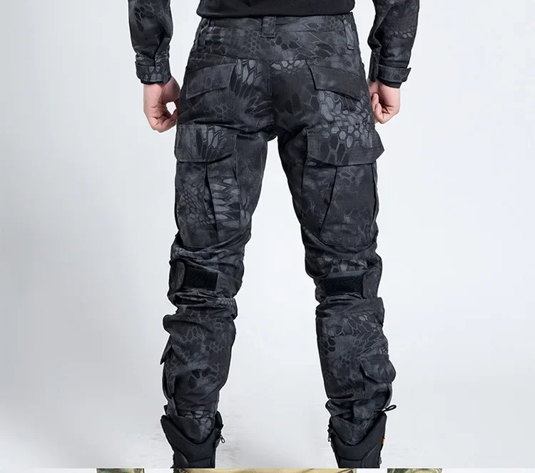 Man Pants Style Camouflage Pant for Man Train Python Overalls Cargo Pants Male Fashion