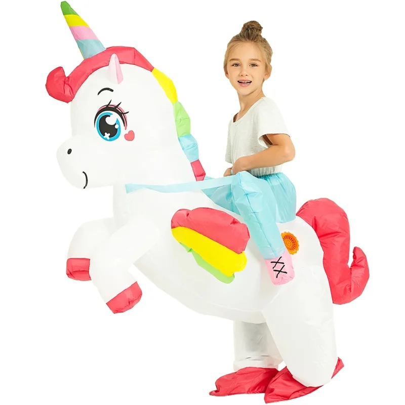 Child Kids Mascot Dinosaur Inflatable Costumes Unicorn Rooster Anime Dress Suits Purim Halloween Christmas Party Cosplay Costume