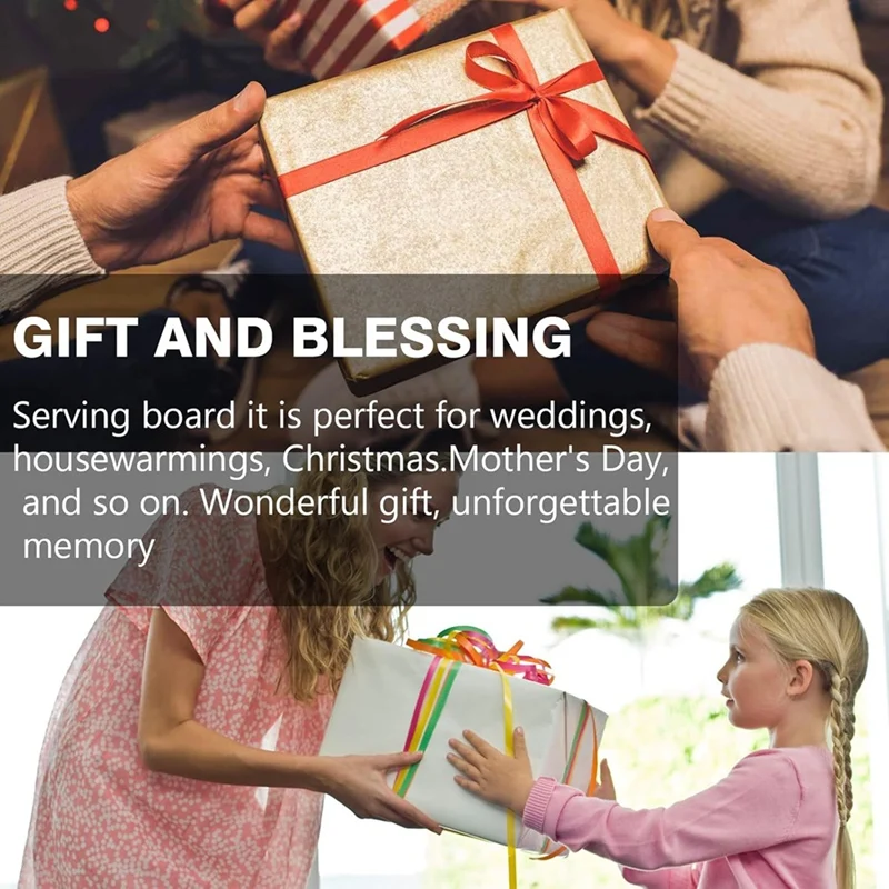 

11x5 in Mini Charcuterie Boards,6 Pcs Wood Cutting Board Bulk Cutting Board for Crafts with Handle,Cheese Board As Gift-ABRM