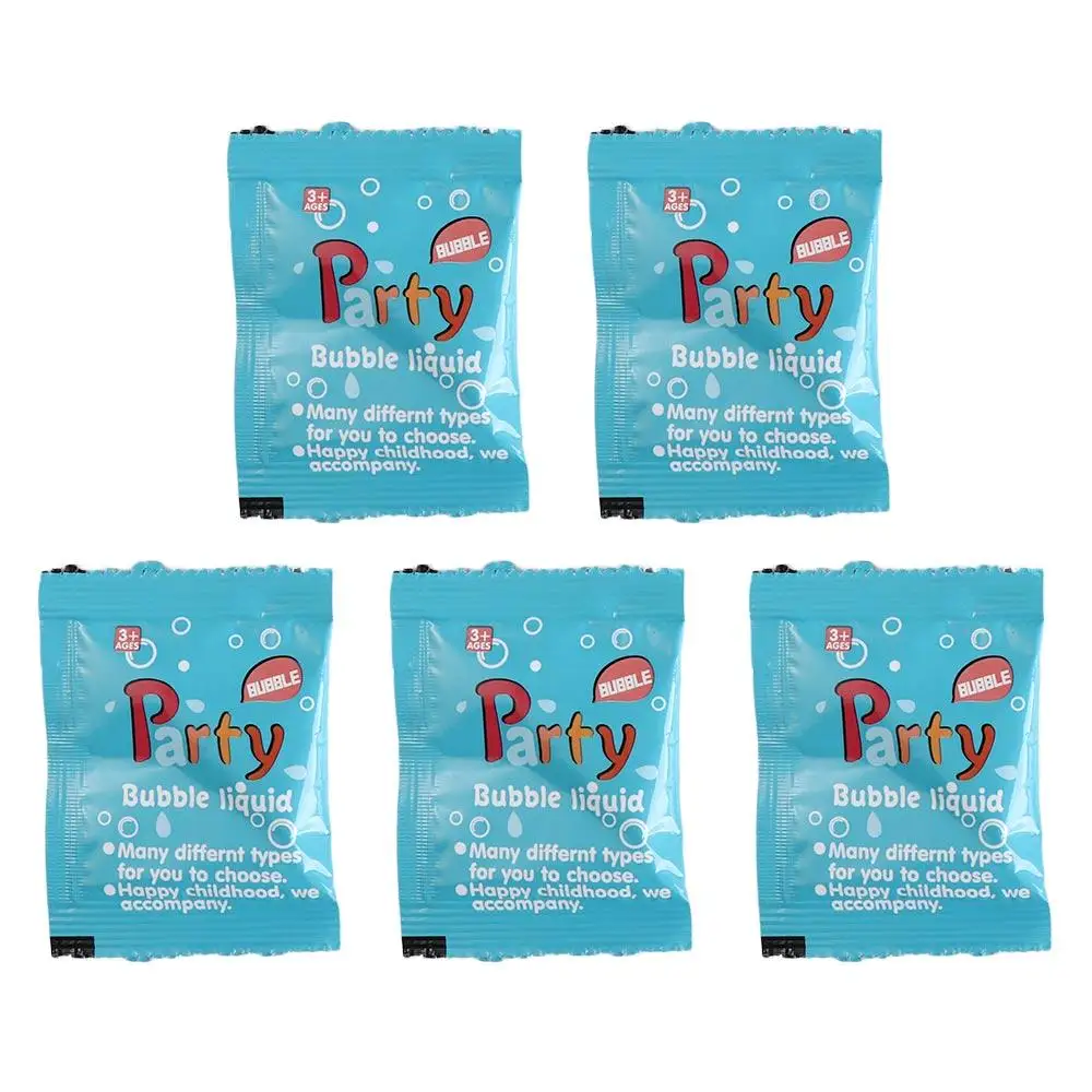 

5PCS 10ML Soap Water Bubble Machine Parts Liquid Soap Concentrate Bubble Liquid Refill Solution Just Add Water