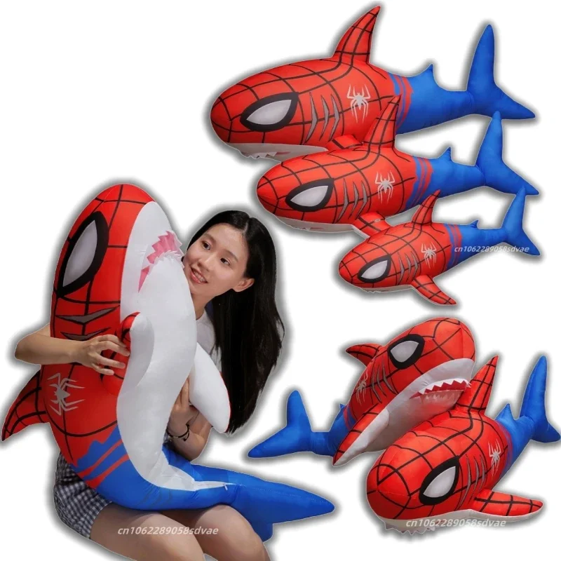 

Большой размер, креативная акула, косплей, Человек-паук, плюшевая игрушка, модная мягкая акула, рыба, плюшевые игрушки, очаровательная кукла, длинная подушка, рождественские подарки