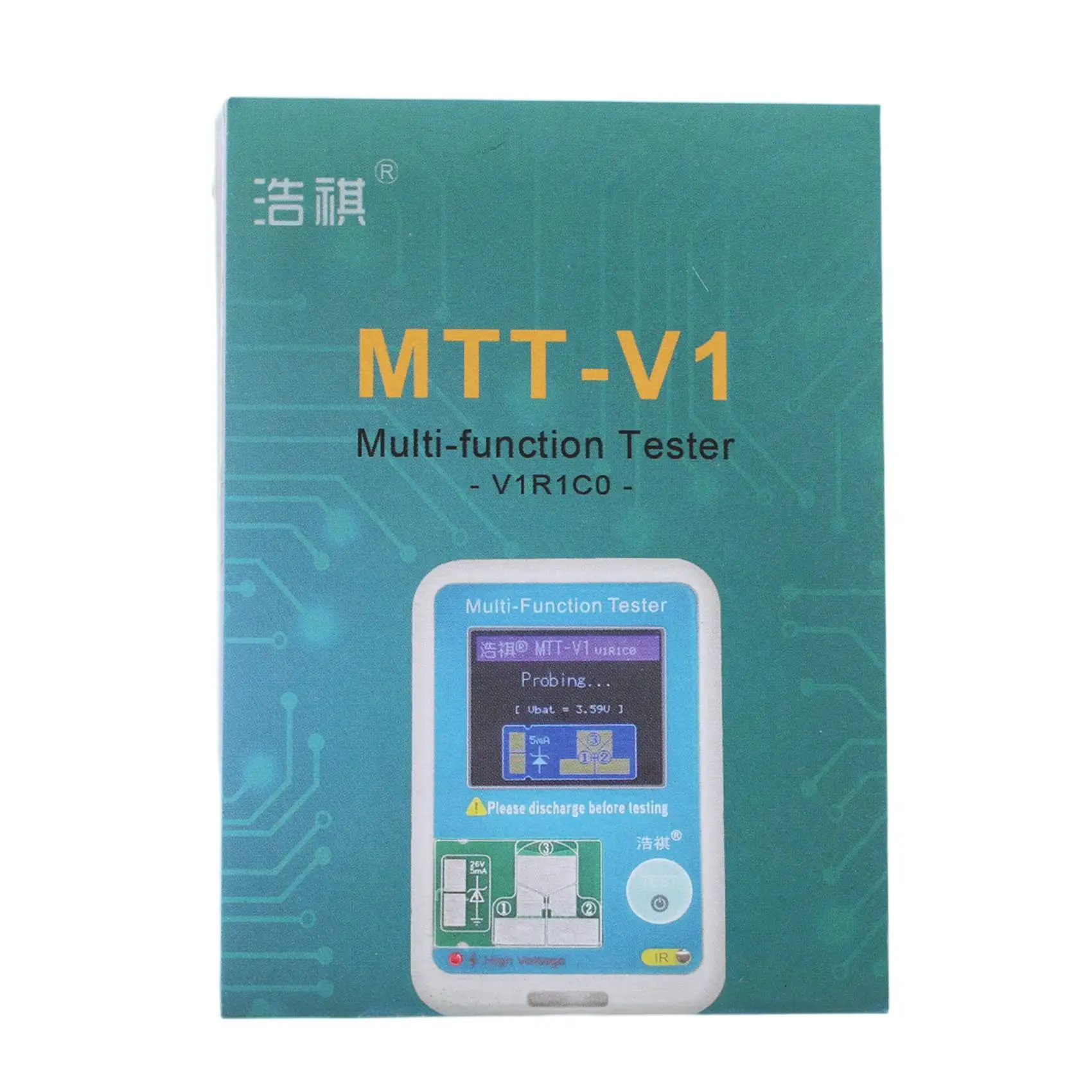 MTT-V1 Multi Transistor Tester Meter Diode Triode Capacitor Resistor Test Meter NPN PNP MOS Detector LCR Meter