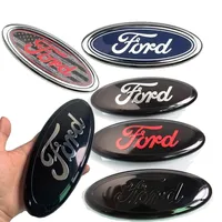 11.5X4.5cm Car Logo for Ford Fiesta Ranger Mondeo Fusion Escape Kuga Edge Focus Mustang Rear Trunk Emblem Sticker Accessories