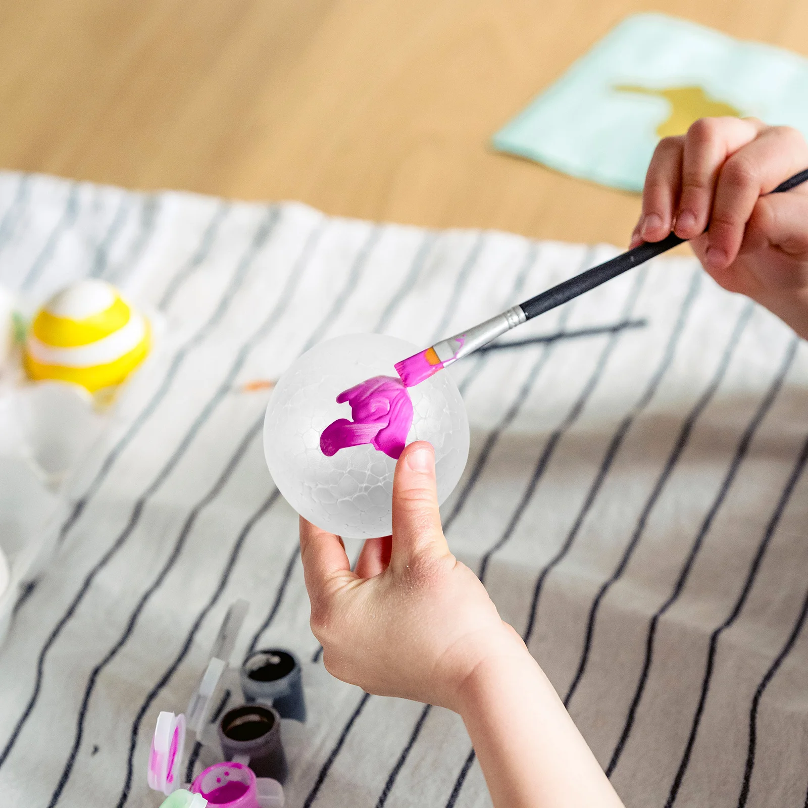 12 個のフォームボール滑らかな白いポリスチレン球 DIY クラフトプロジェクト用子供の絵画休日の装飾学用品クラフト