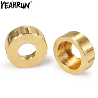 YEAHRUN 2Pcs Brass Counterweight Combiner Rear Axle Adapter For Kyosho Mini-Z 4x4 1/18 Jimny RC Crawler Car Upgrade Parts