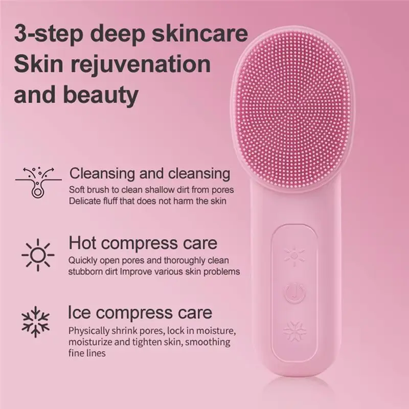 A97G Waterproof Facial Cleansing Brush High Frequency Vibration, Deep Skin Cleanser Suitable Forfacial Cleaning
