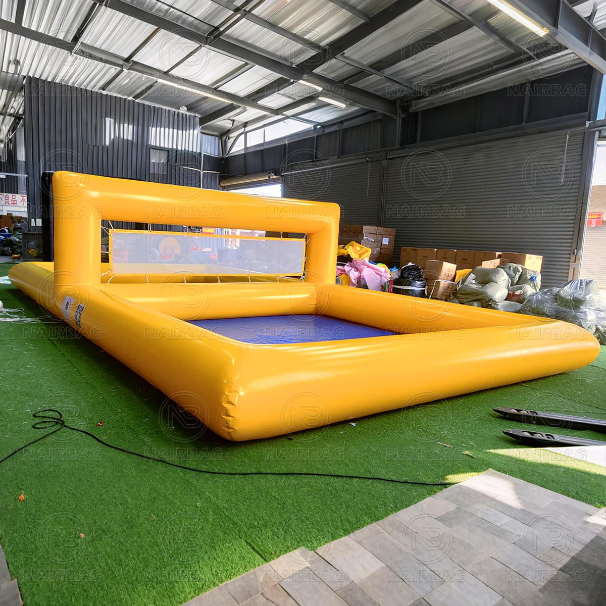 

Commercial Airtight PVC Water Court Inflatable Pool Volleyball Court for Party Rentpromote sales