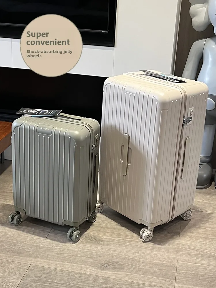 

2025 New PC Material Lage Bag with o Absorption Jelly Wheels for Travel Abroad 30 Inch Che-In Bag 20 Inch Women's Su...