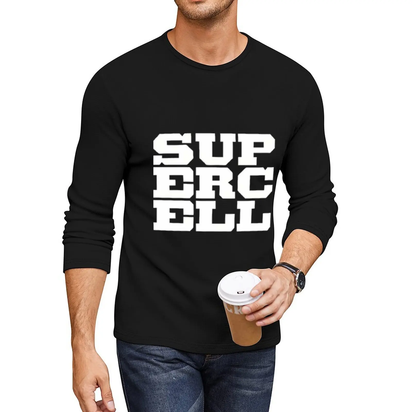 Best Selling Supercell Logo Long T-Shirt sweat shirt anime custom t shirts heavyweight t shirts for men